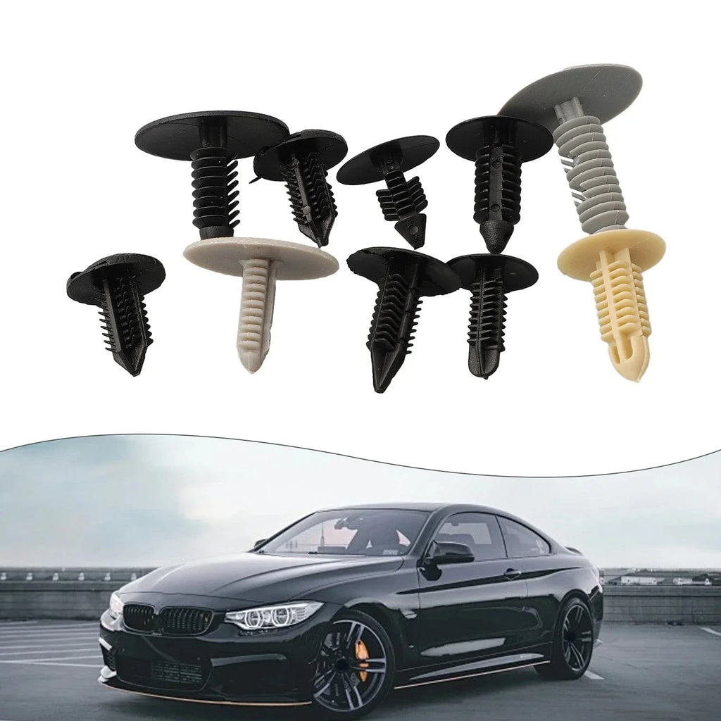 100pcs Rivet Body Boot Linings Bumper Engine Covers Fastener Hold Carpet