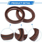 Set of 2 Oil Seal Rotary Shaft Seal FKM Rubber 35x47x7mm