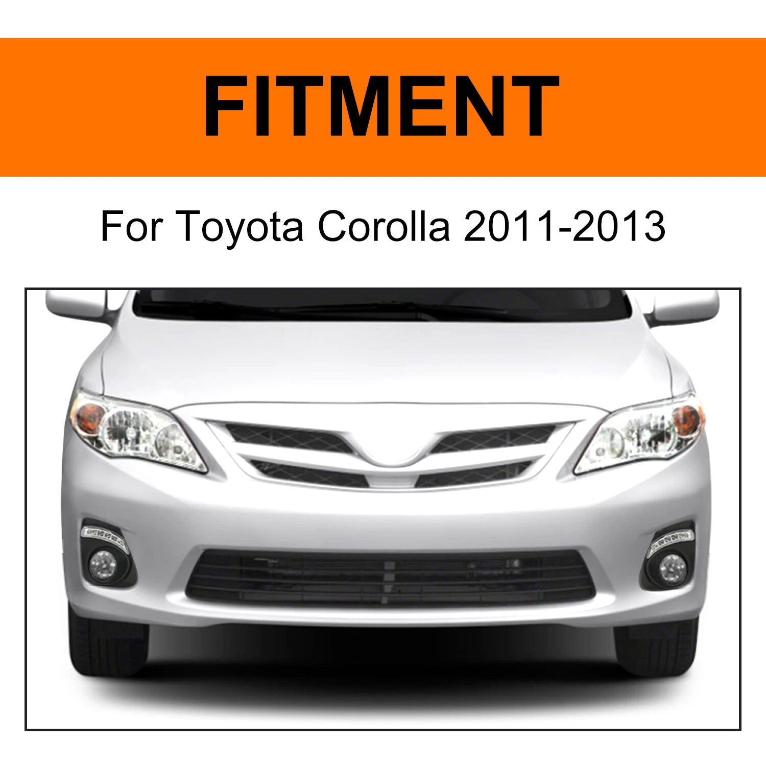 DRL Daytime Running Light with Bezel for Toyota Corolla (2011–2013)