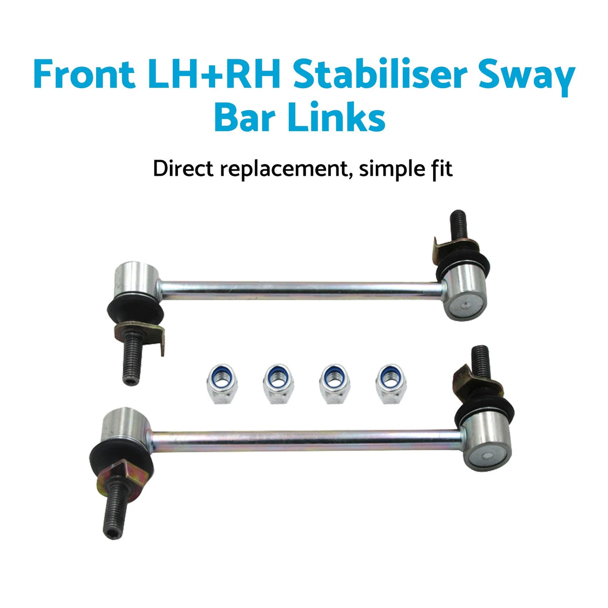 2X Front LH+RH Stabiliser Sway Bar Links for Nissan Elgrand E51 (2002–2010)