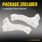 Set of 2 Front Bumper Retainer Brackets L&R for 2005 Mazda 3 SP23 Sedan OE