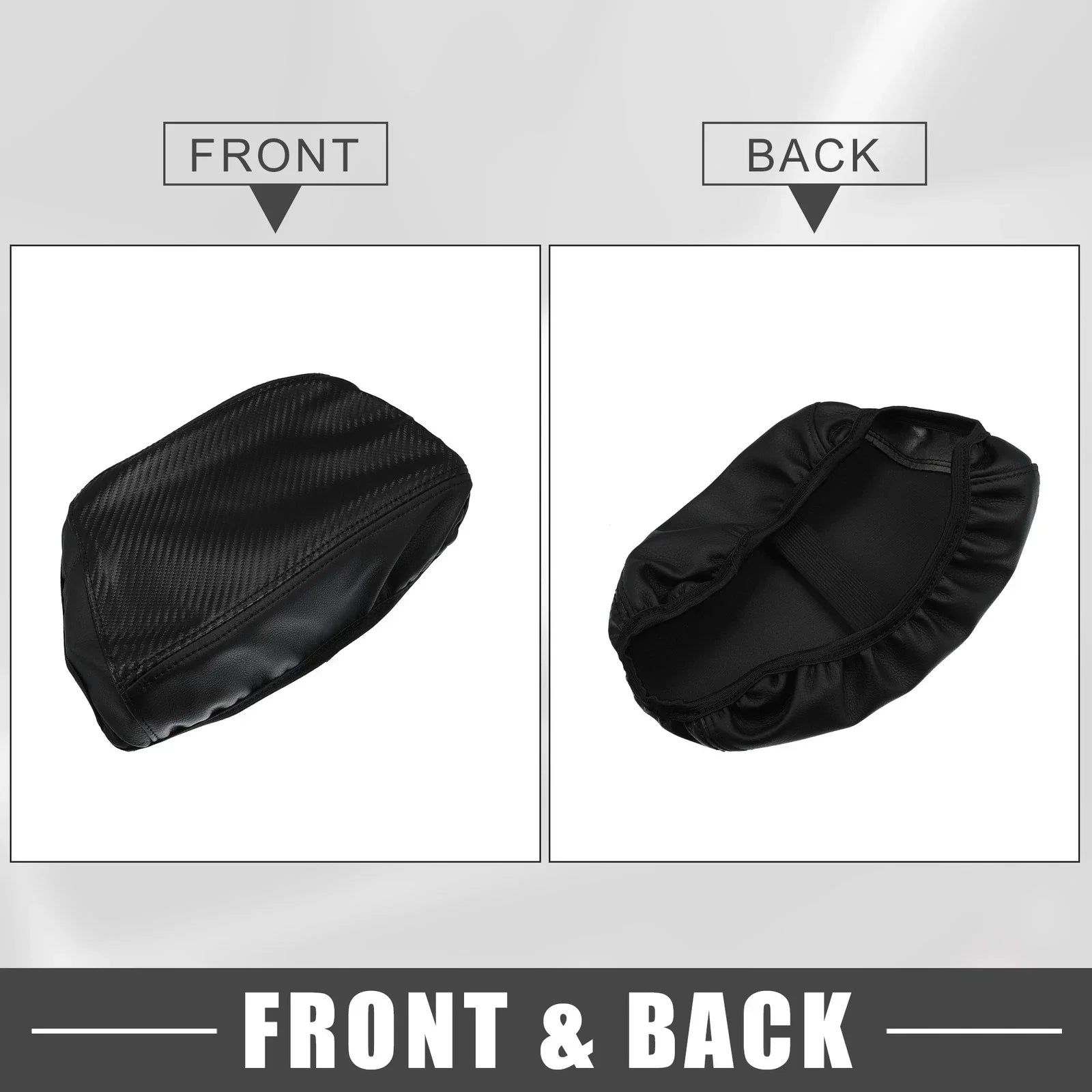 Center Console Pad Armrest Seat Box Cover Black for Hyundai Elantra (2021-2023)