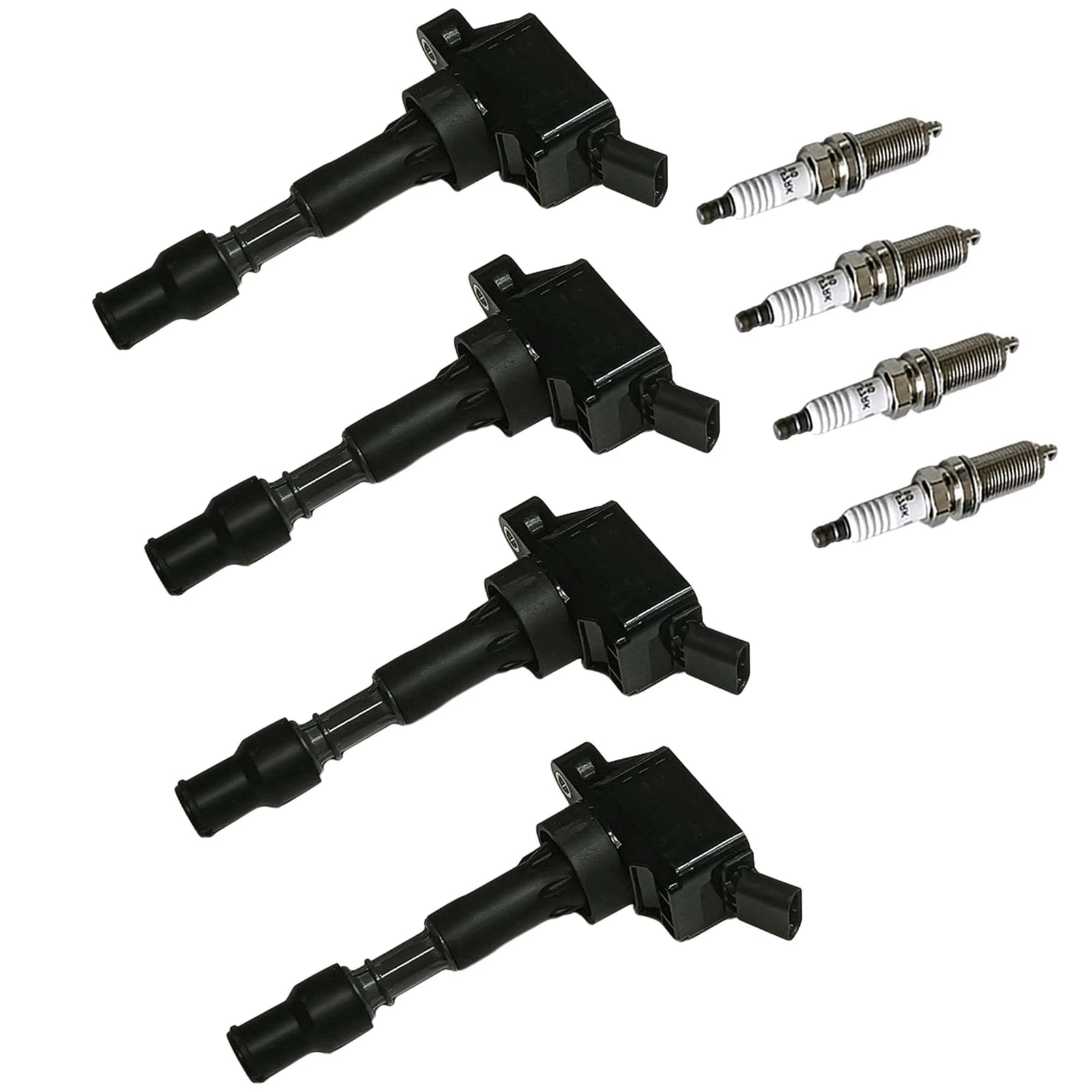 Set of 4 Ignition Coils & Spark Plugs for Kia Hyundai Elantra Sonata (2017–2022) UF816