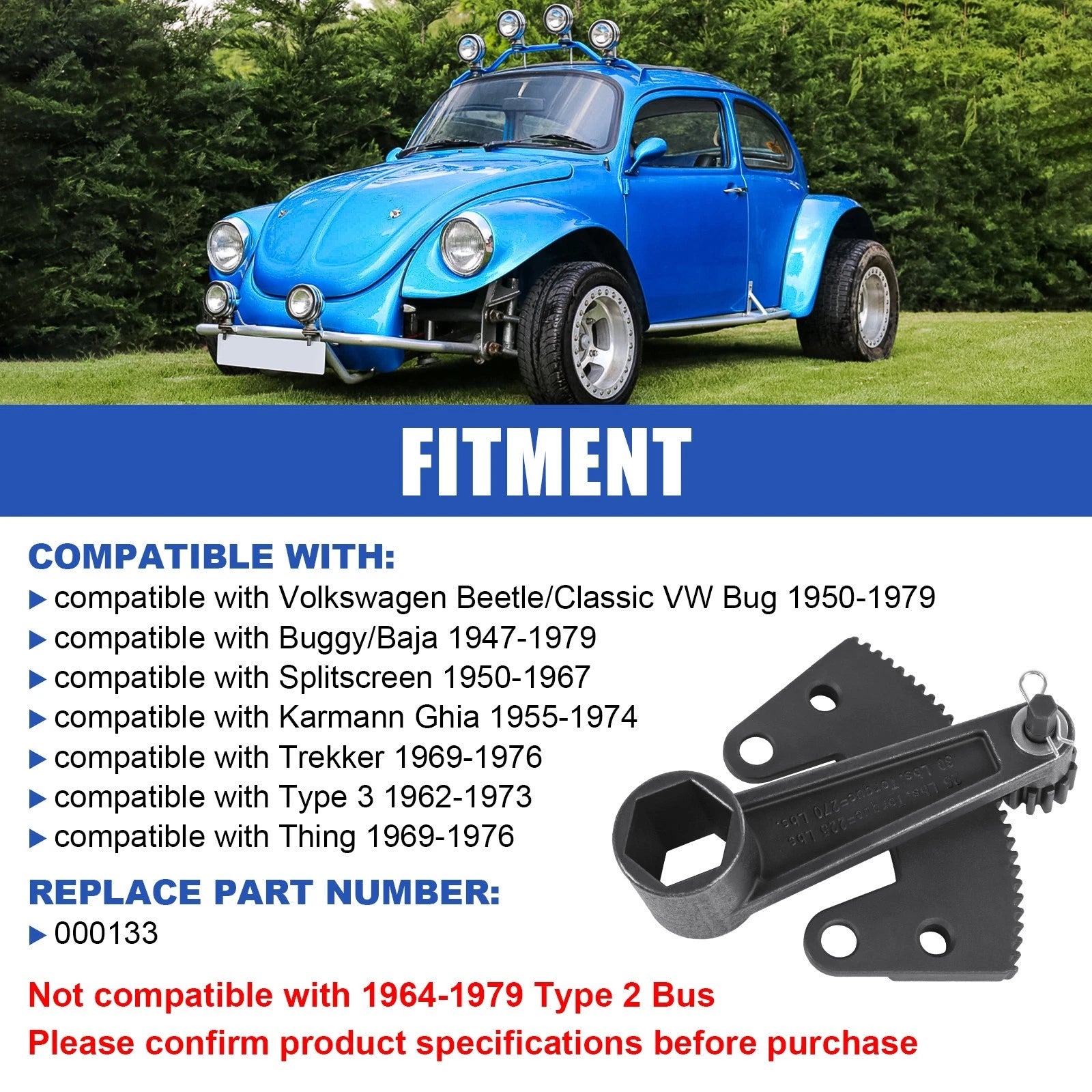 Torque Multiplier Tool for Classic VW Bug/Volkswagen Beetle (1968-1979)