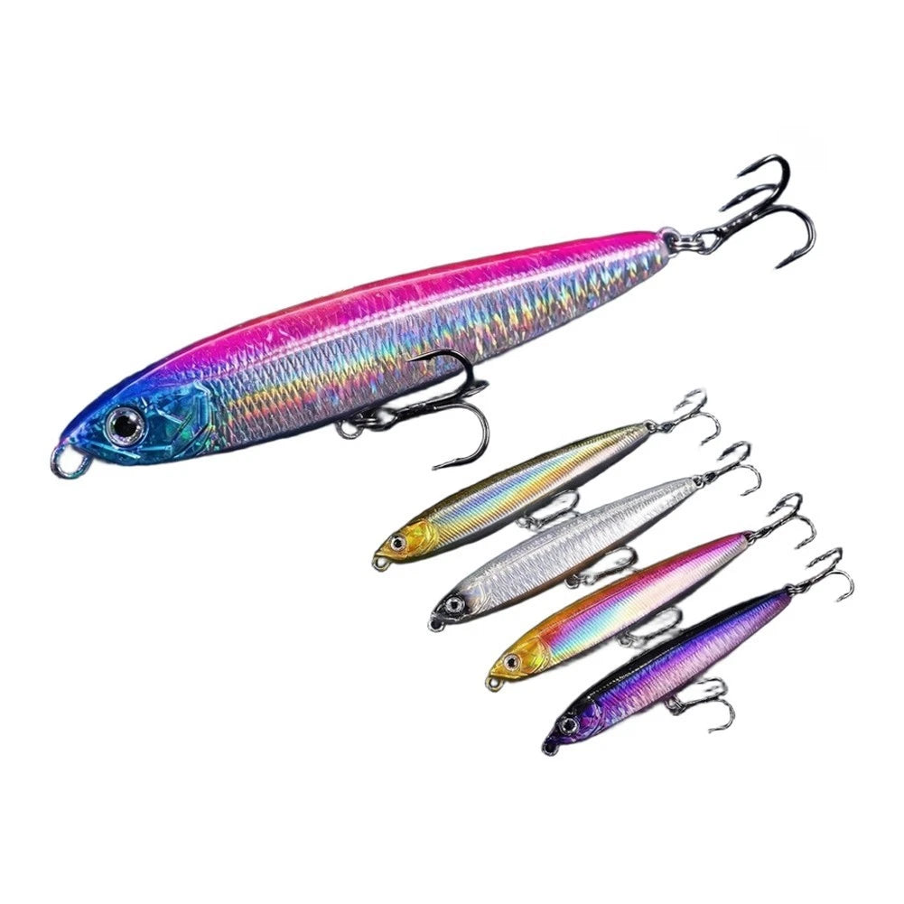 Sinking Pencil Lure for Bass Fishing (9.5cm, 3D Holographic Scale)