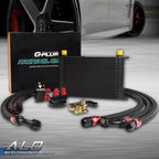 25 Row 10AN Aluminum Engine Oil Cooler Relocation Kit