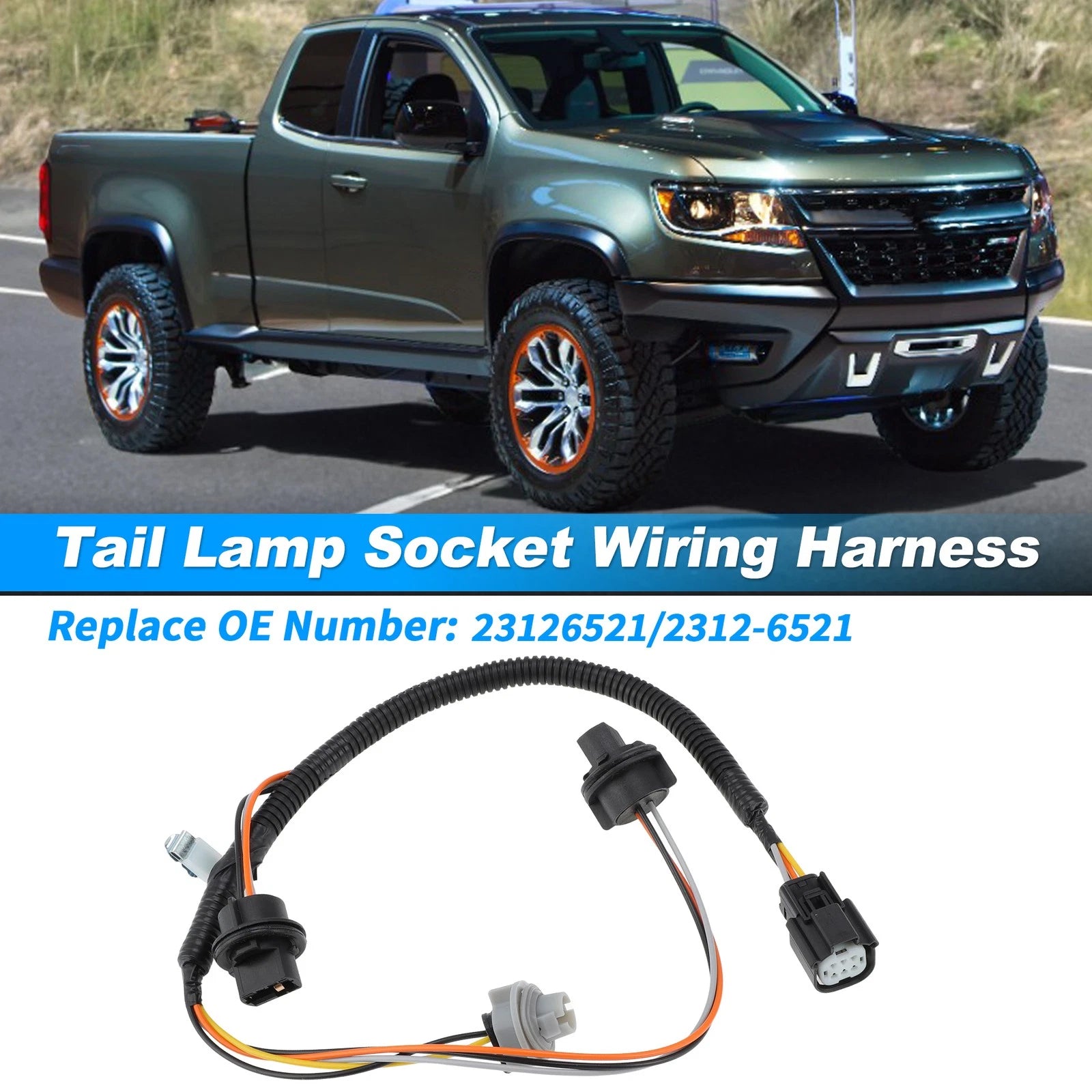 Tail Light Wiring Harness for Chevy Colorado, GMC Canyon (2015–2022)