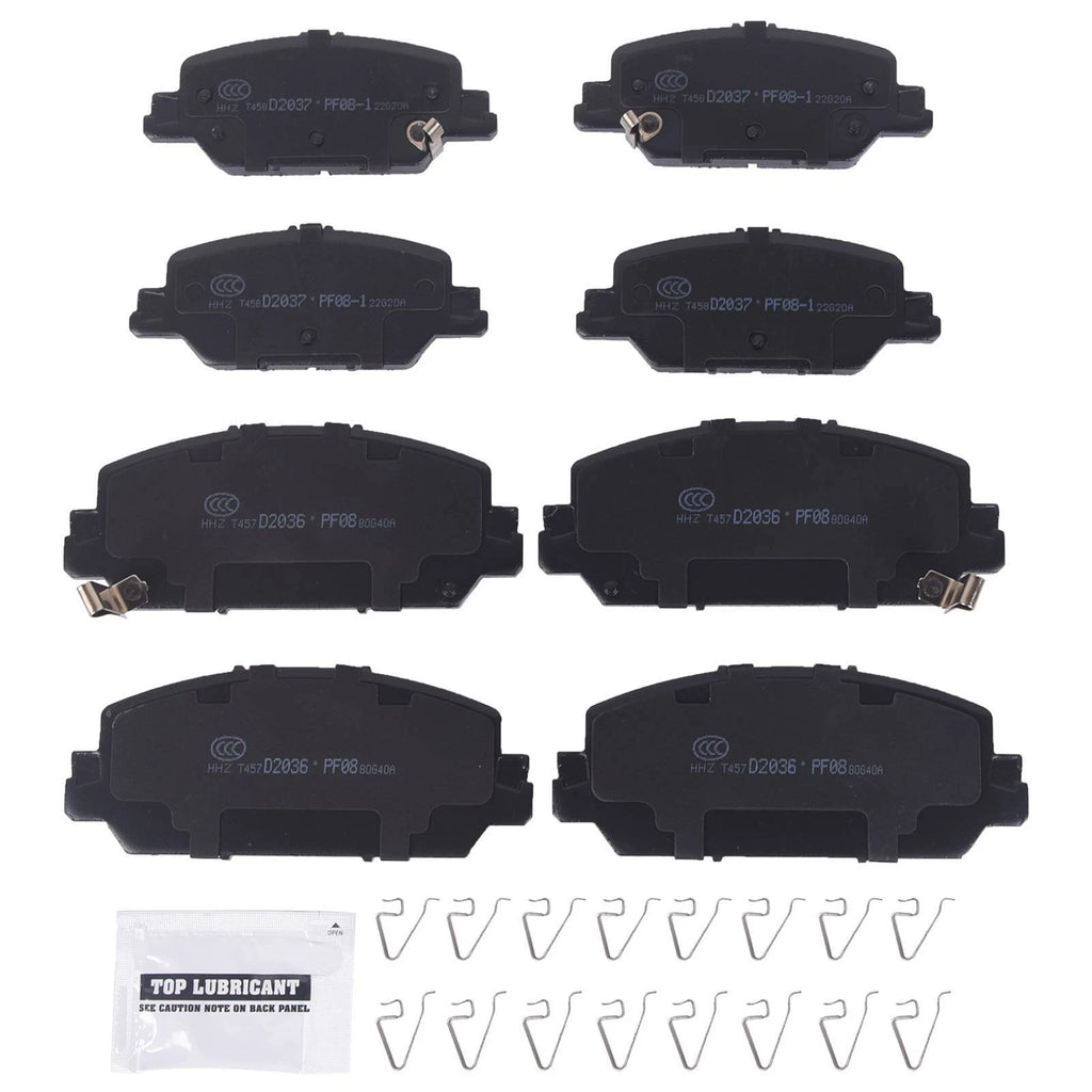 Set of 8 Ceramic Brake Pads for Honda CR-V (2017–2022)