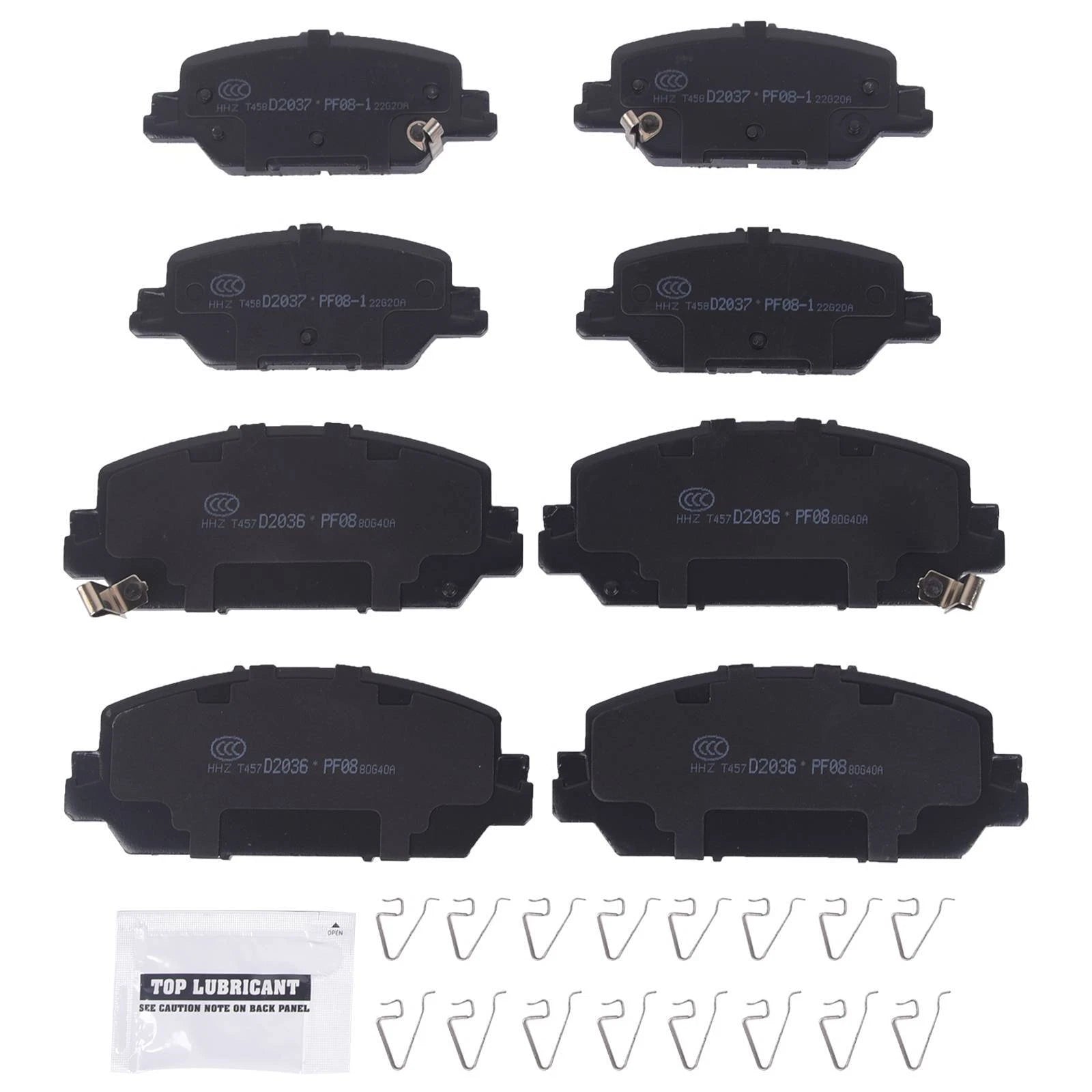 Set of 8 Ceramic Brake Pads for Honda CR-V (2017–2022)