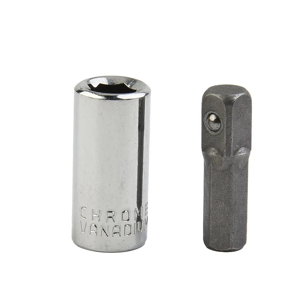 1/4 Square Drive to 1/4 Hex Shank Impact Socket Adapter
