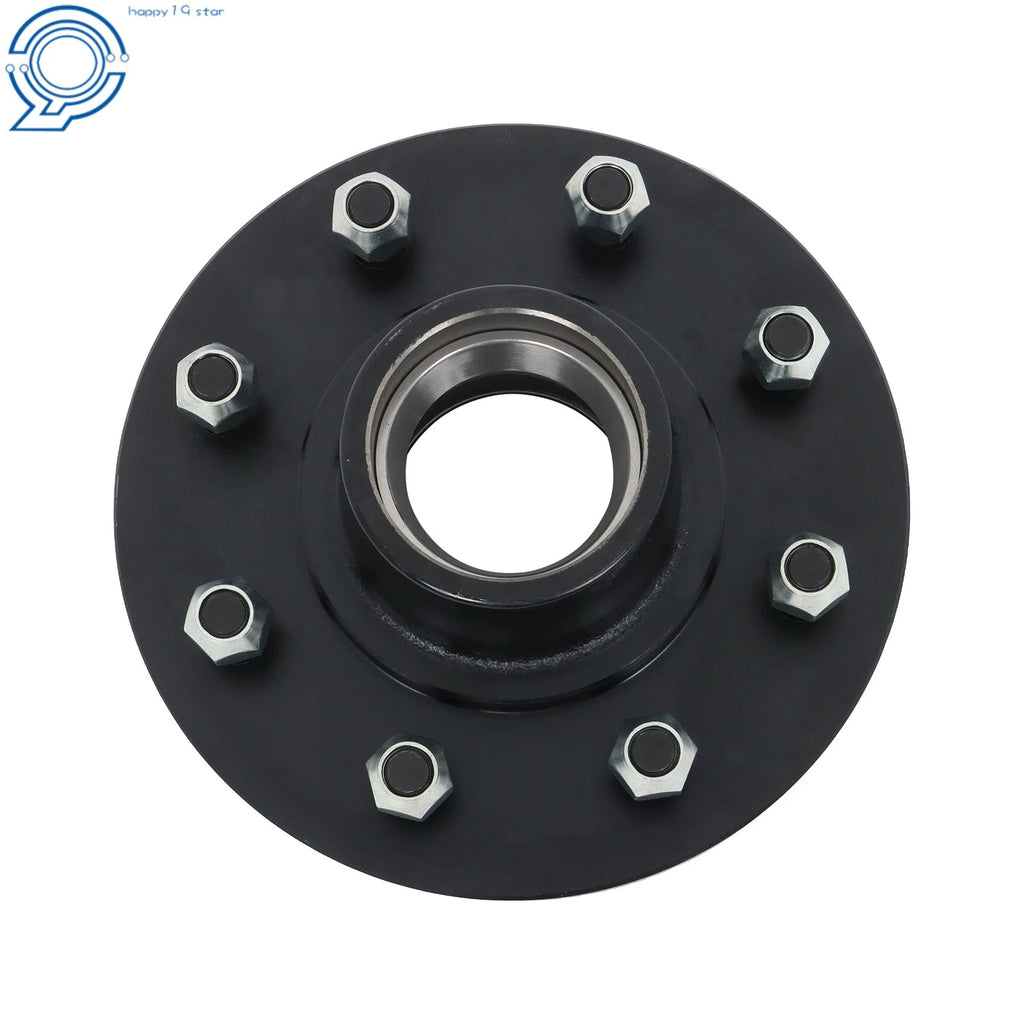 Set of 2 Square Spindles for 7000 lbs Axle (8 on 6.5" Wheel Hub)
