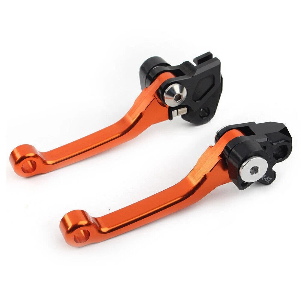 CNC Aluminum Brake Clutch Levers for Suzuki RMZ450 (2005–2022) - Orange