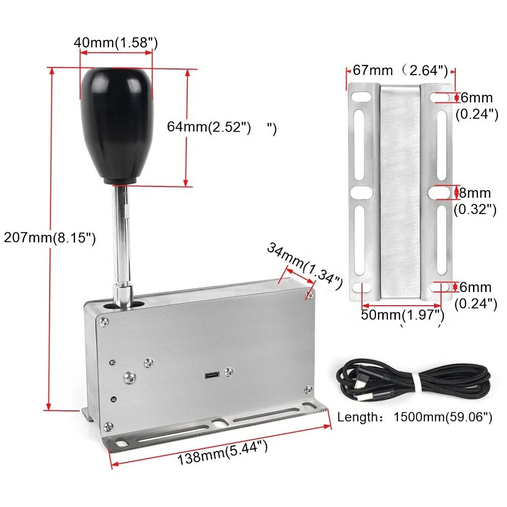 USB Sequential Shifter for Logitech G27 G25 G29 G920