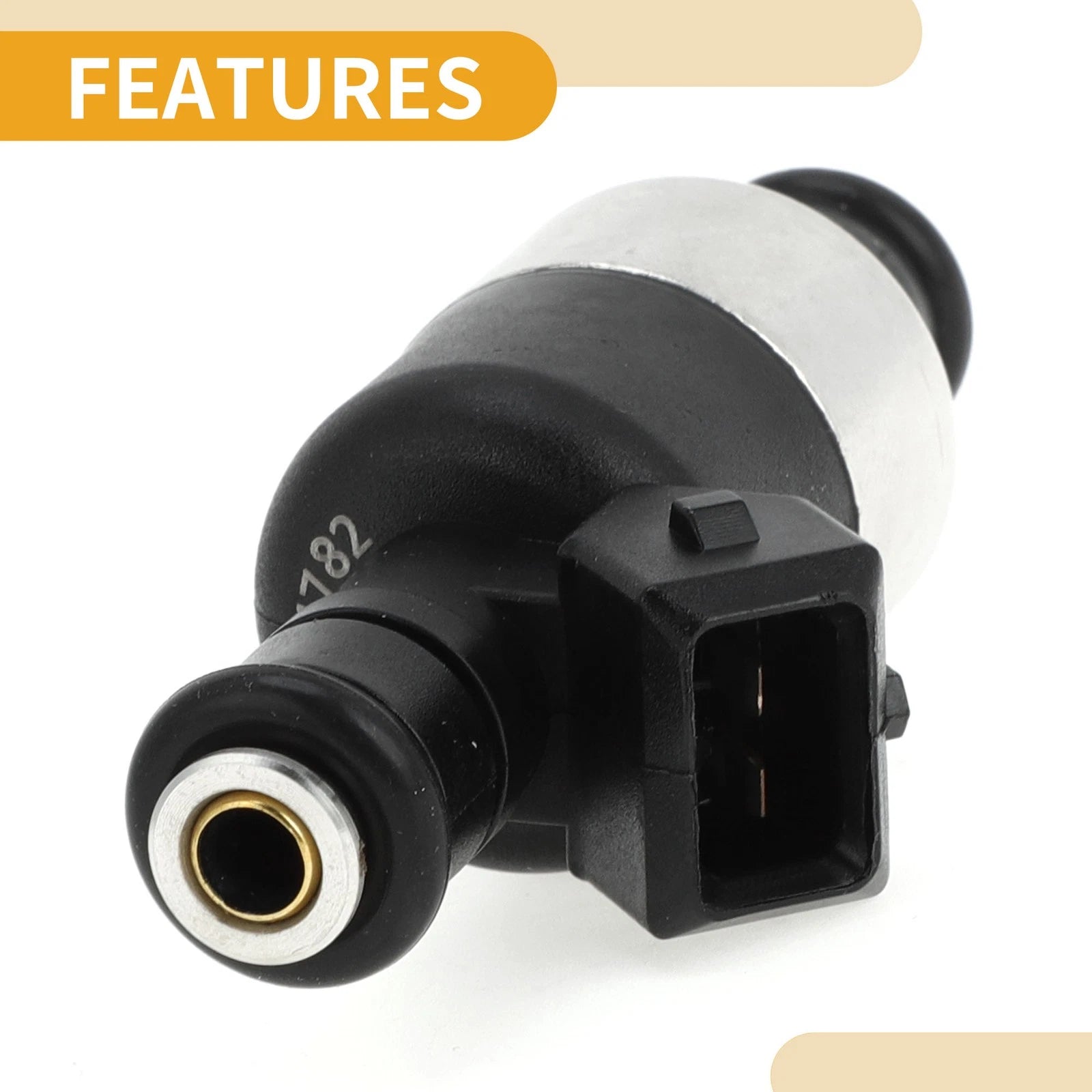 Fuel Injector No. 17124782 for Buick Regal (1988–1993) 1 Pc Black