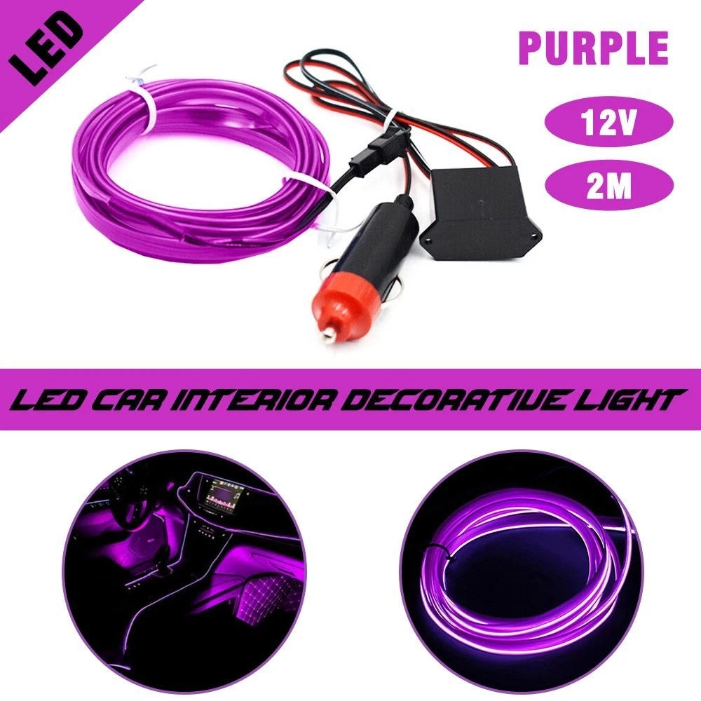 LED Atmosphere Wire Strip Light for Car Interior (Universal)