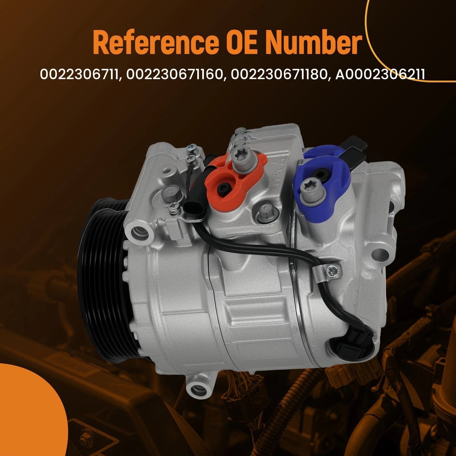 A/C Compressor 7SEU17C for Mercedes Benz C-Class E-Class (2005–2008)