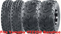 Full Set Wanda Sport ATV Tires 21x7-10 & 22x11-10 for Yamaha YFZ350 Banshee (1989)