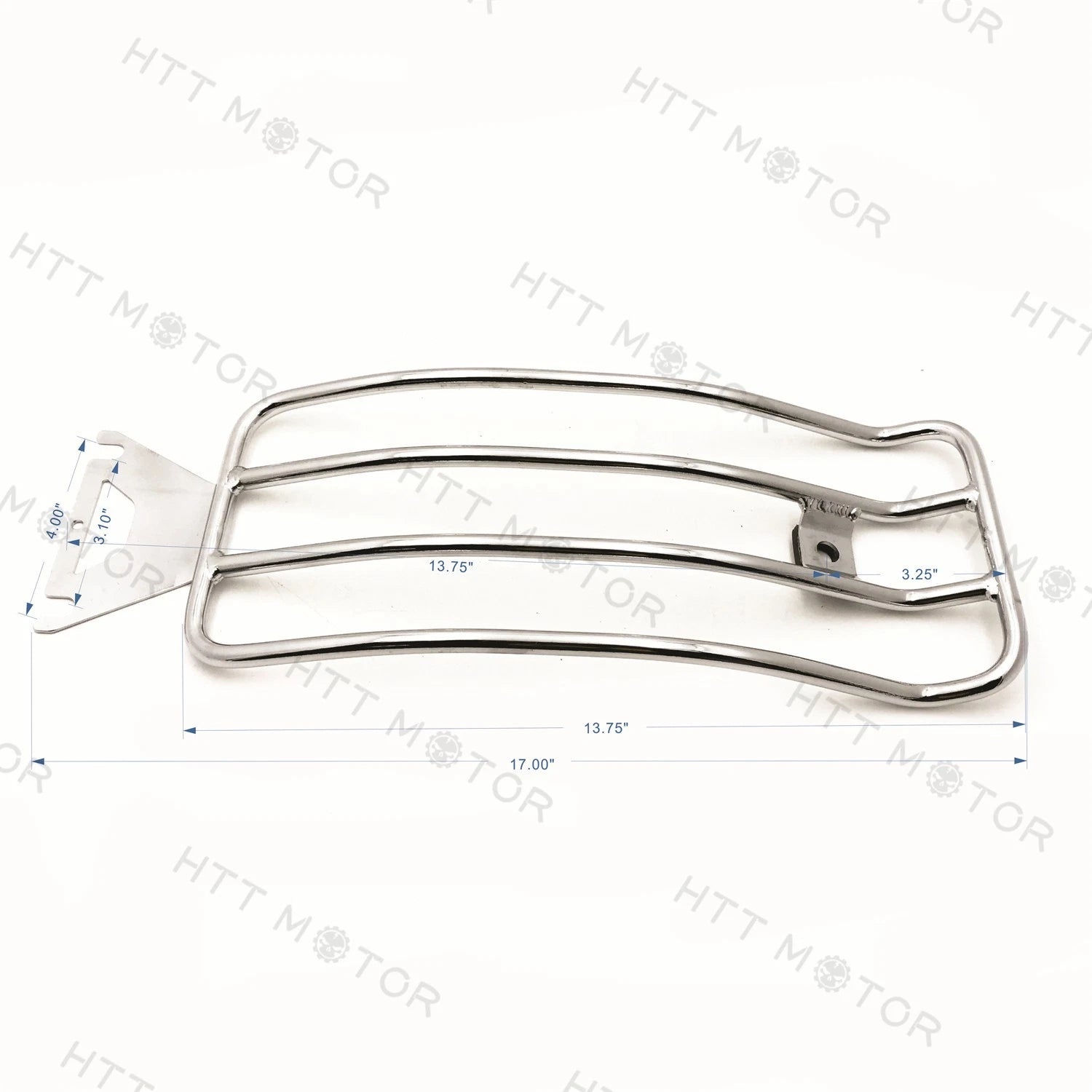 Chrome Luggage Rack + Bolt for Harley Touring FLH FLT (1997–2015)