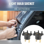 2X Turn Signal Light Bulb Sockets No. 3417533E50 for Suzuki Grand Vitara (2006–2014)