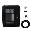 Black Tear Drop Trailer Entry Door for RV Camper (26"W x 32"H)