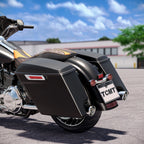 5" Stretched Saddlebags for Harley Touring FLHT FLHR (2014–2024) Matte Black