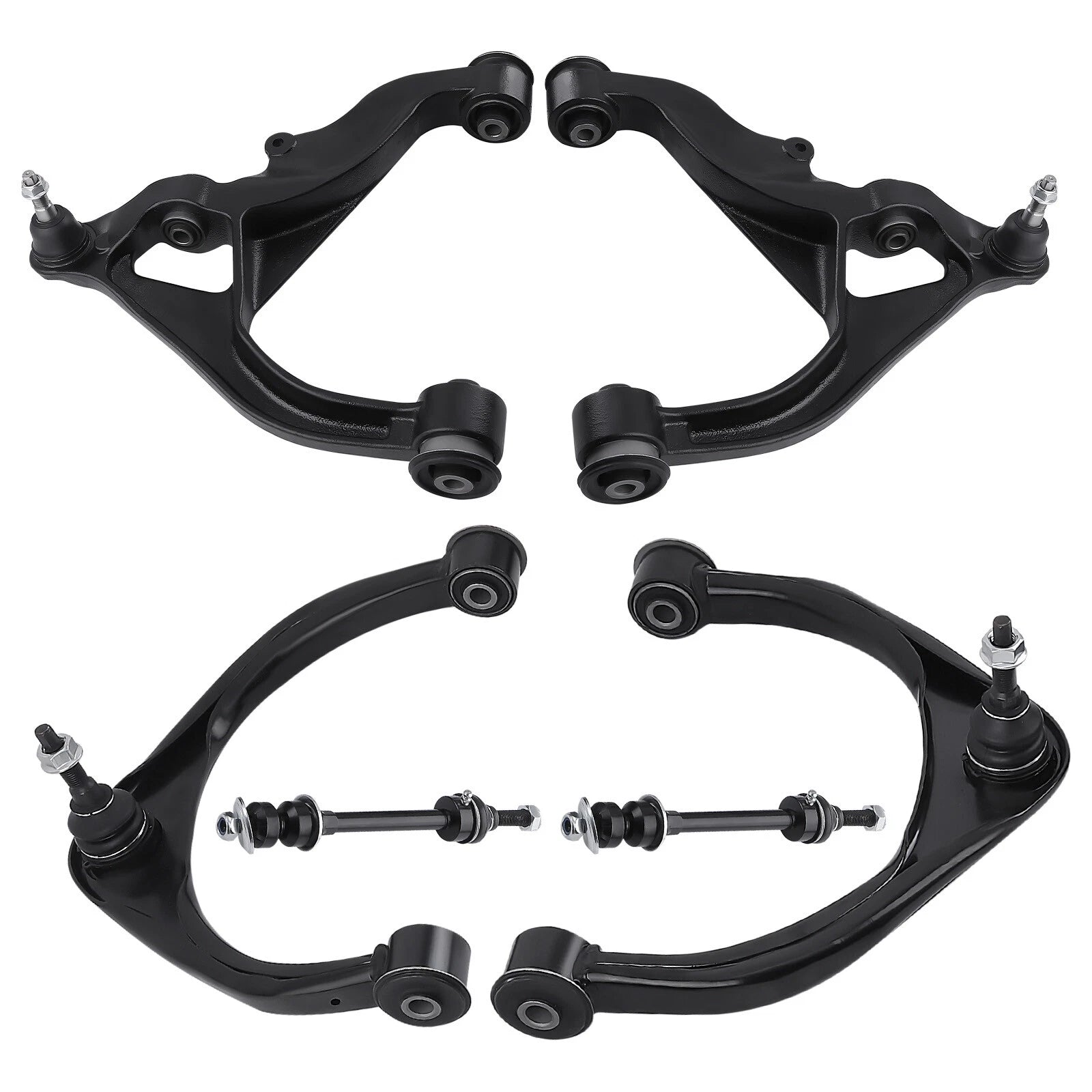 Set of 2 Front Upper Lower Control Arms for Dodge Ram 1500 (2009-2018)
