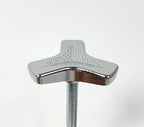Air Cleaner Wing Nut Chrome Tri Bar Hold Down for 1/4-20 Rod (Universal)