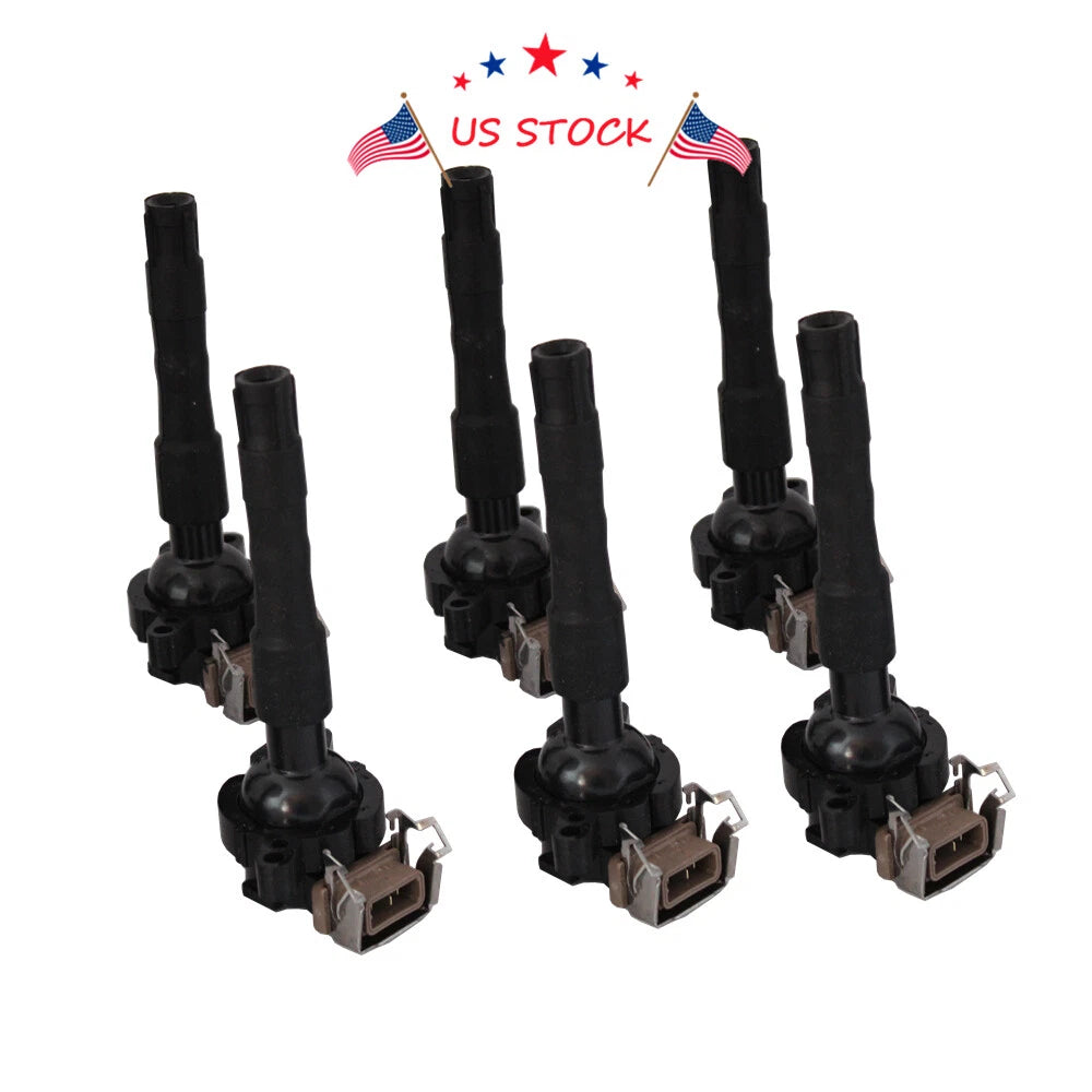 Set of 6 Ignition Coils for BMW E46 E39 X5 E36 (1998-2006)