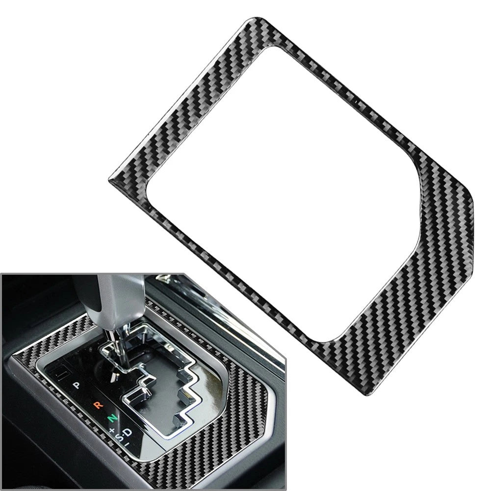 Carbon Fiber Inner Gear Shift Panel Cover Trim for Toyota Tundra (2014–2021)