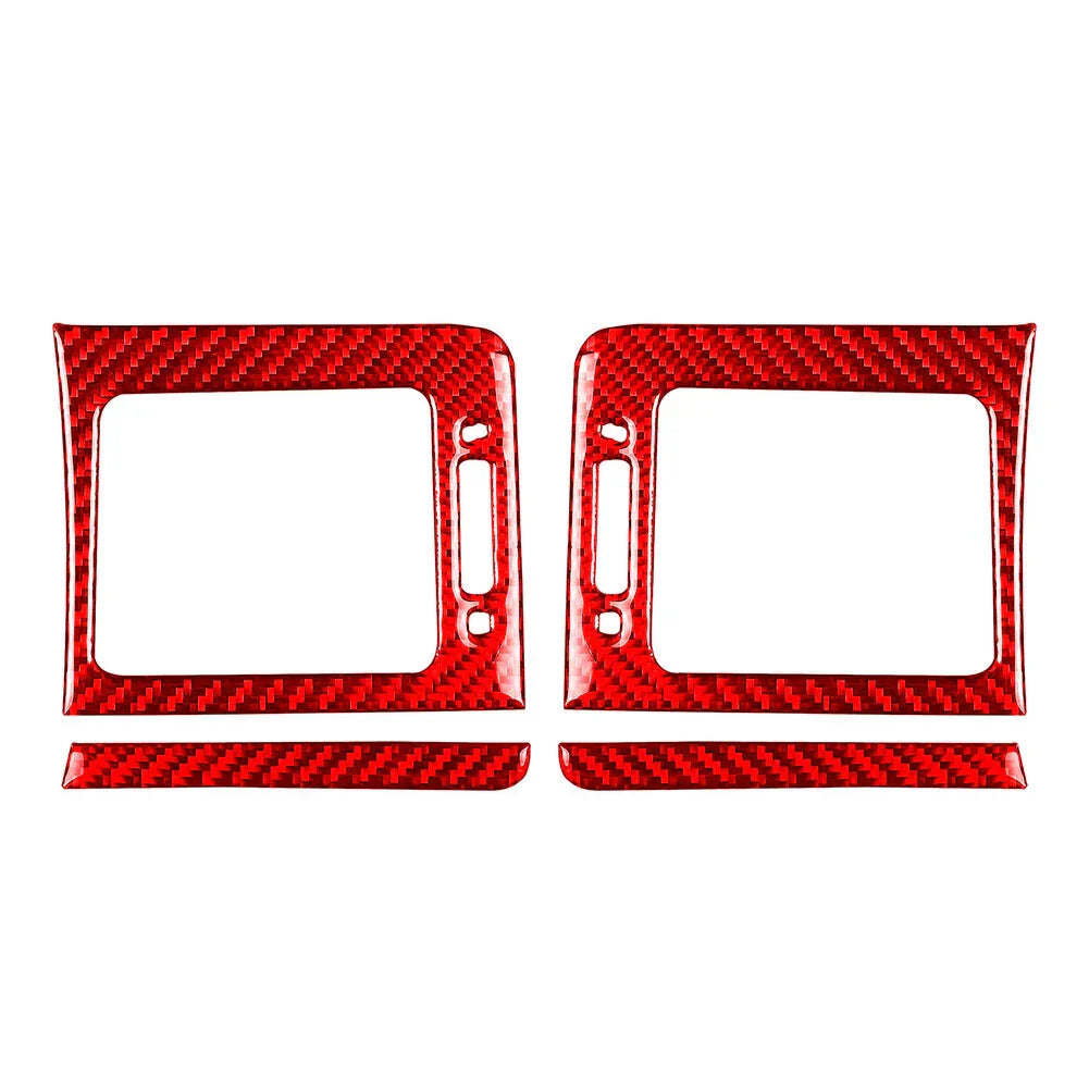 Red Dashboard Side Air Vent Outlet Cover Trim for Subaru WRX STi (2015-2021)
