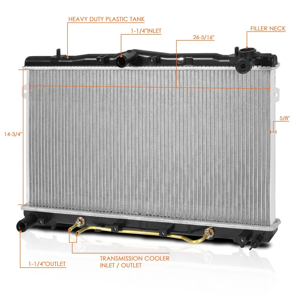 Aluminum Core Radiator for Hyundai Elantra/Tiburon (1996–2001) DPI-1897