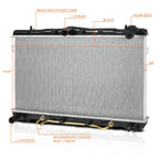 Aluminum Core Radiator for Hyundai Elantra/Tiburon (1996–2001) DPI-1897