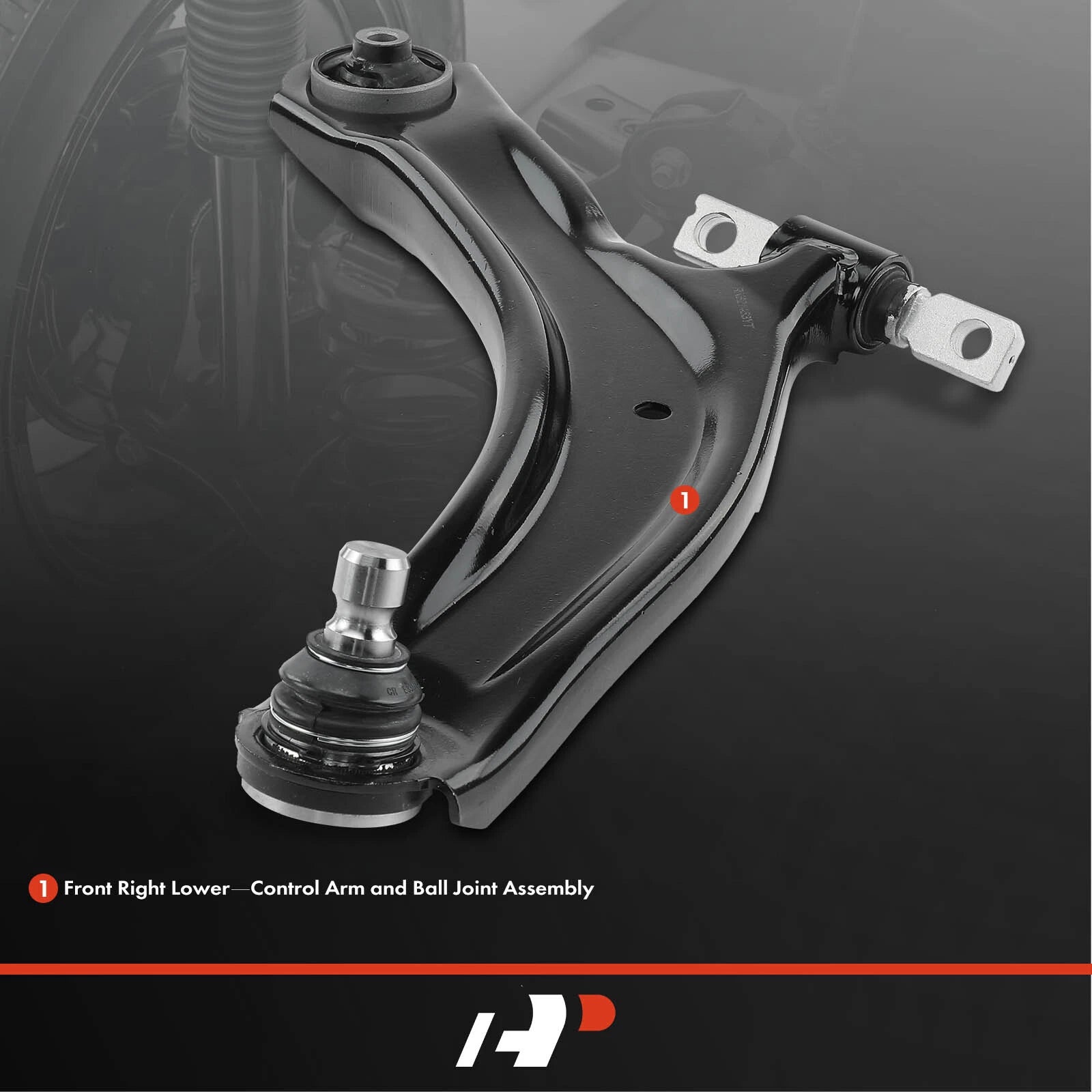 Front Right Lower Control Arm with Ball Joint for Nissan Rogue (2008-2013)