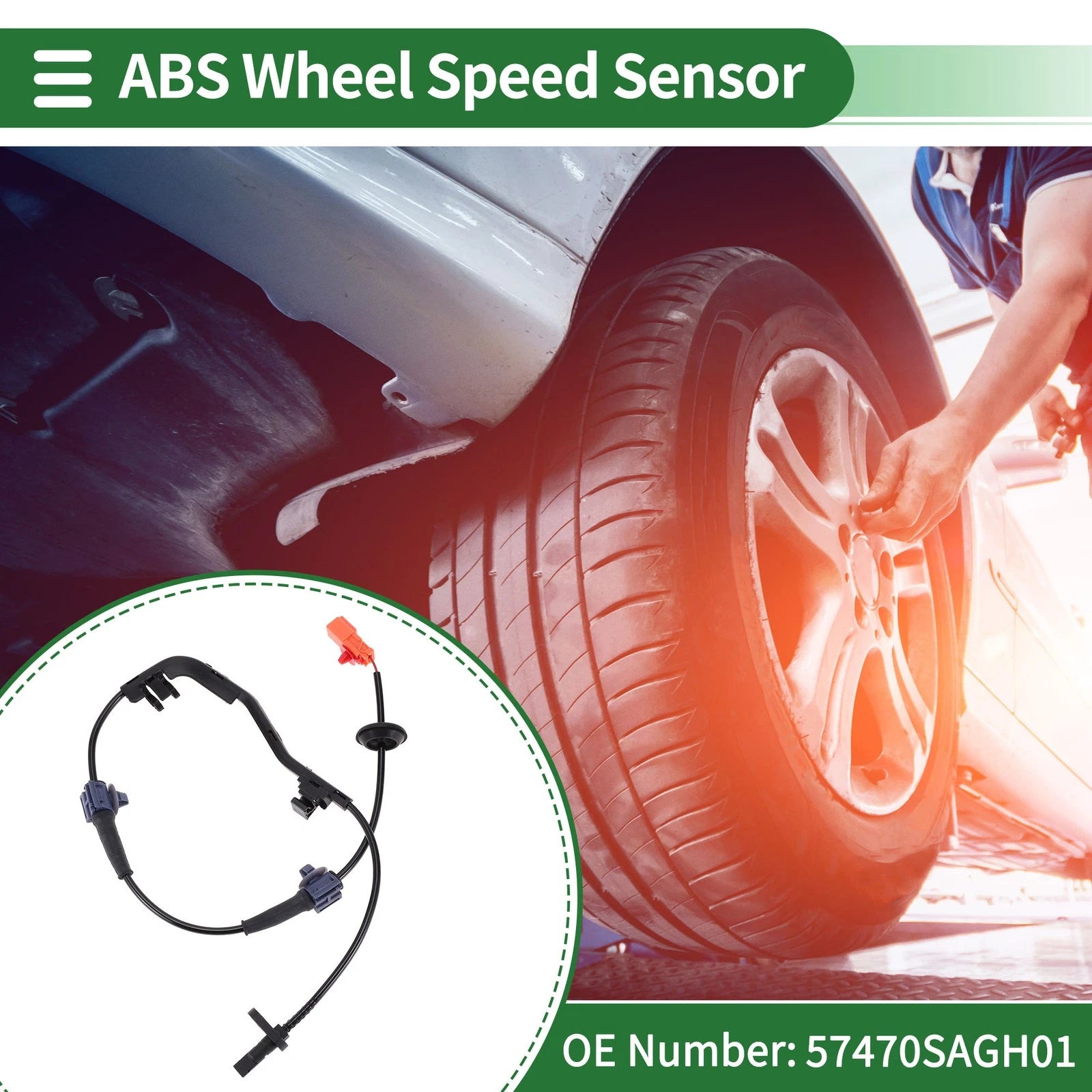 ABS Wheel Speed Sensor No. 57470SAGH01 for Honda City GD6 (2007–2008)