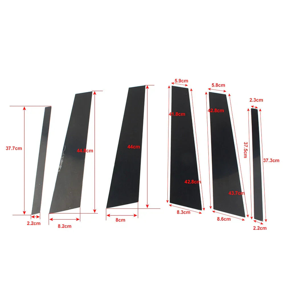 6 Pcs Door Window Trim Covers for BMW X1 E84 (2011-2015)