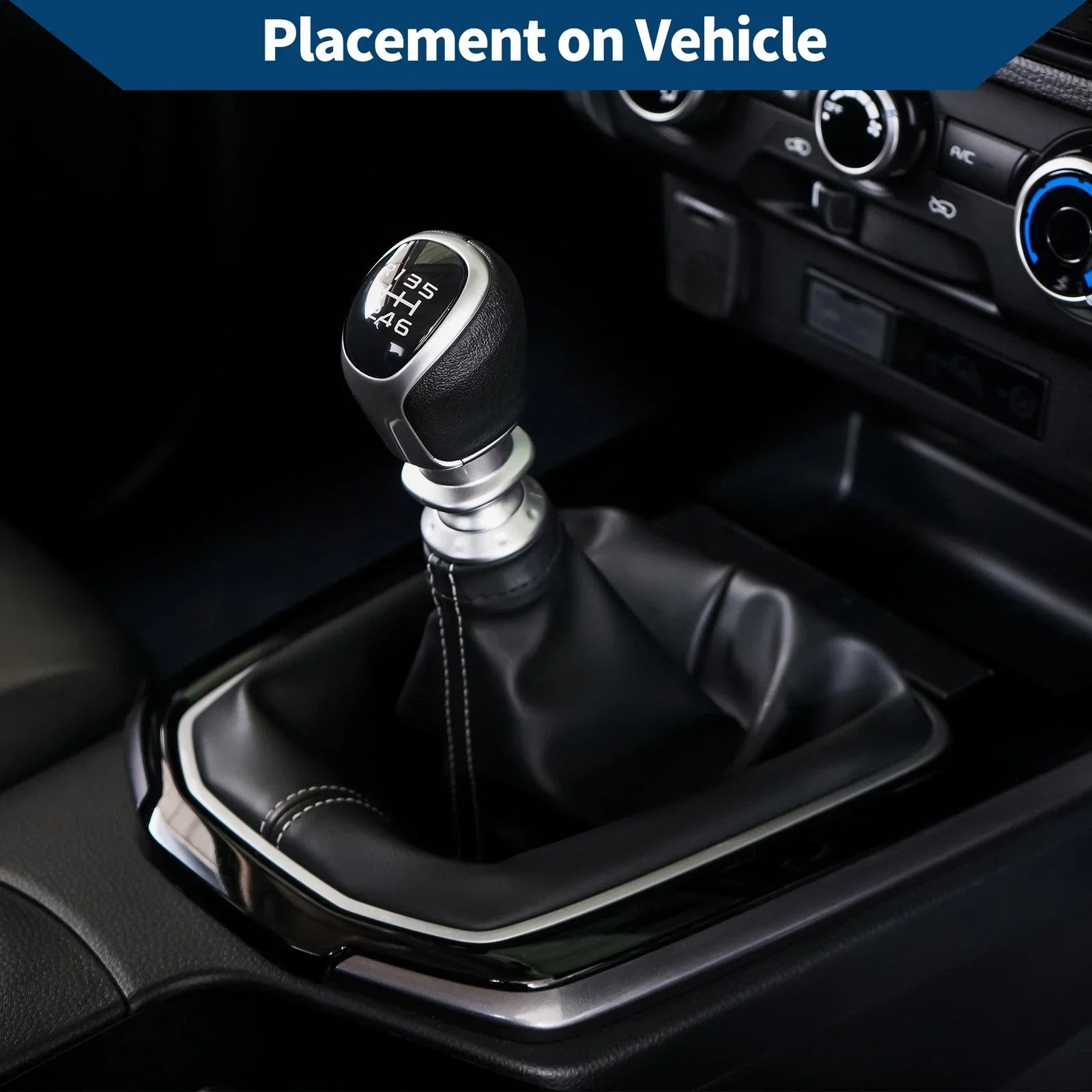 Gear Shift Gaiter Black Leather for BMW E60 E61 (2004-2008)