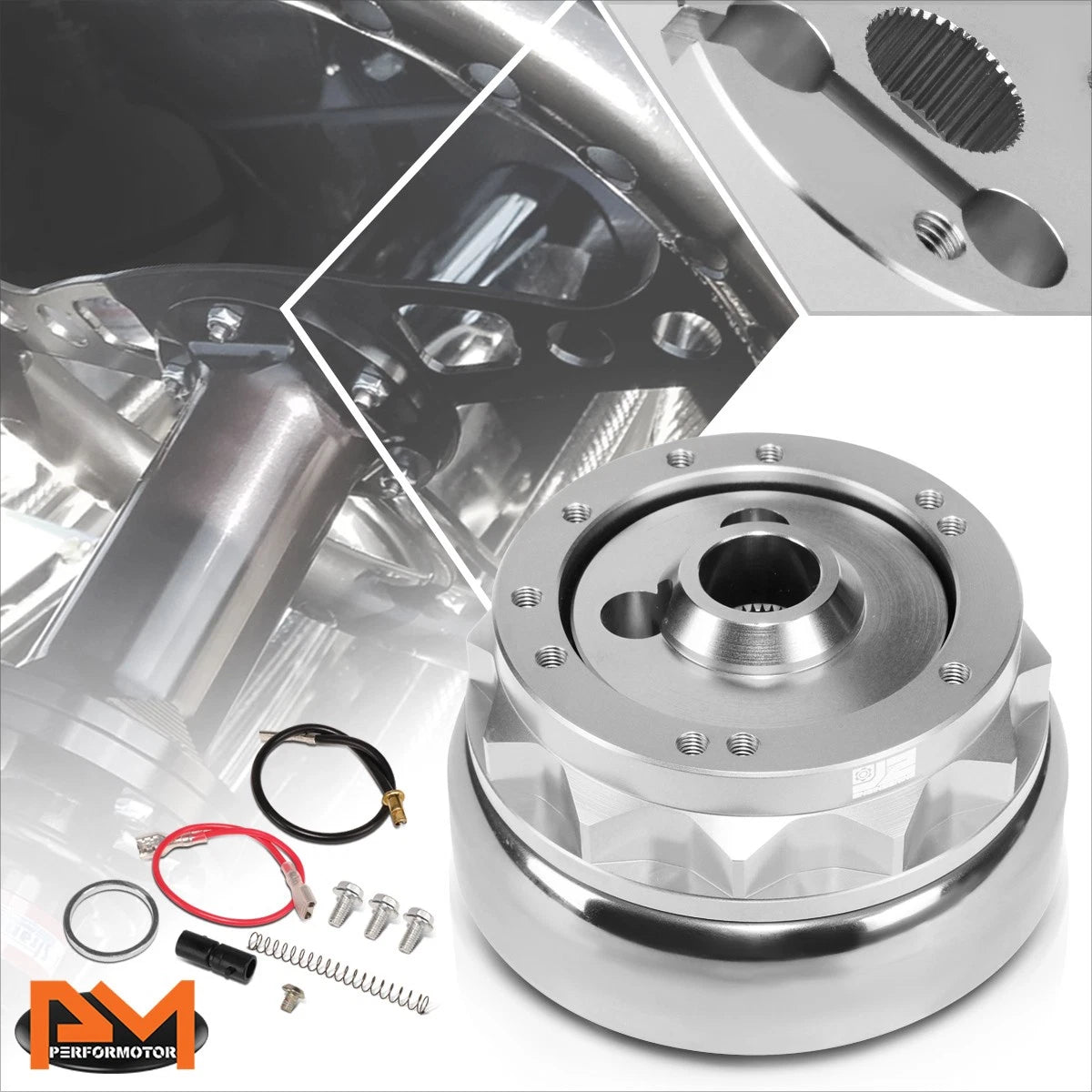 J2 6-Bolt Quick Release Short Hub Adapter for Ford Mustang/Fairlane (1965–1969)