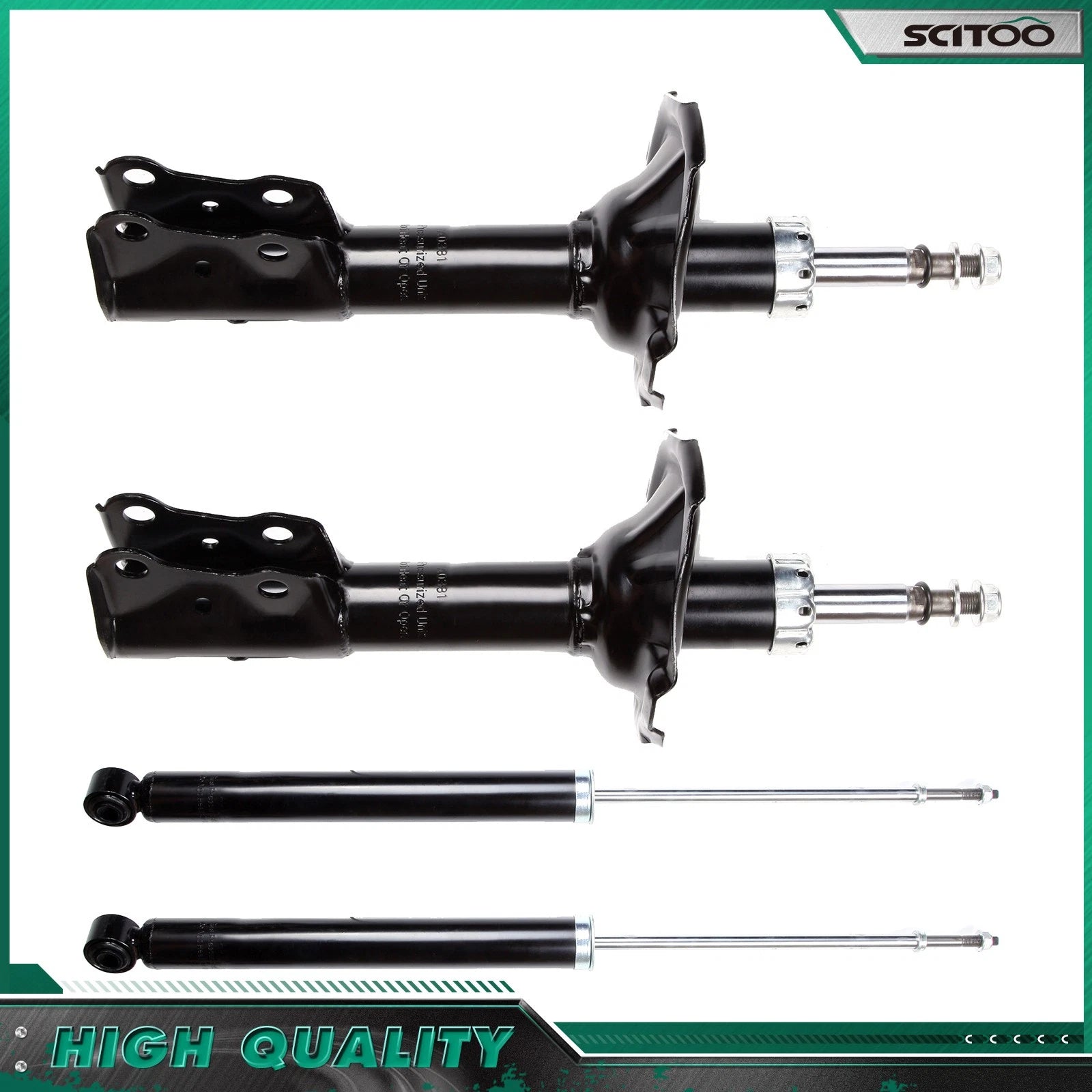 Set of 4 Front & Rear Strut Shock Absorbers for Toyota Echo (2000–2005)