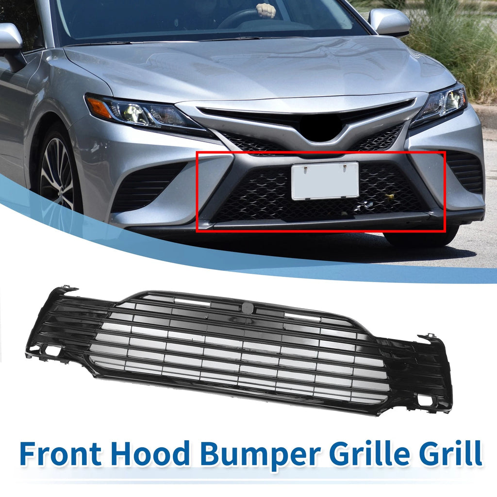 Front Lower Bumper Grille for Toyota Camry LE (2021–2022) Black