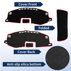 Dash Cover for Lexus CT 200H (2011–2019) Polyester Black Red Edge
