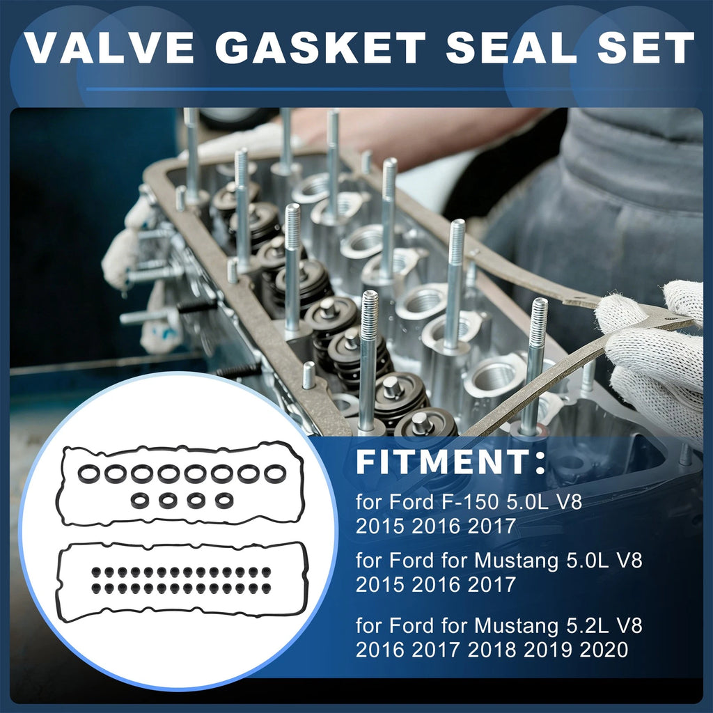 Valve Cover Gaskets Set for Ford F-150, Mustang 5.0L V8 (2015–2017) VS50836