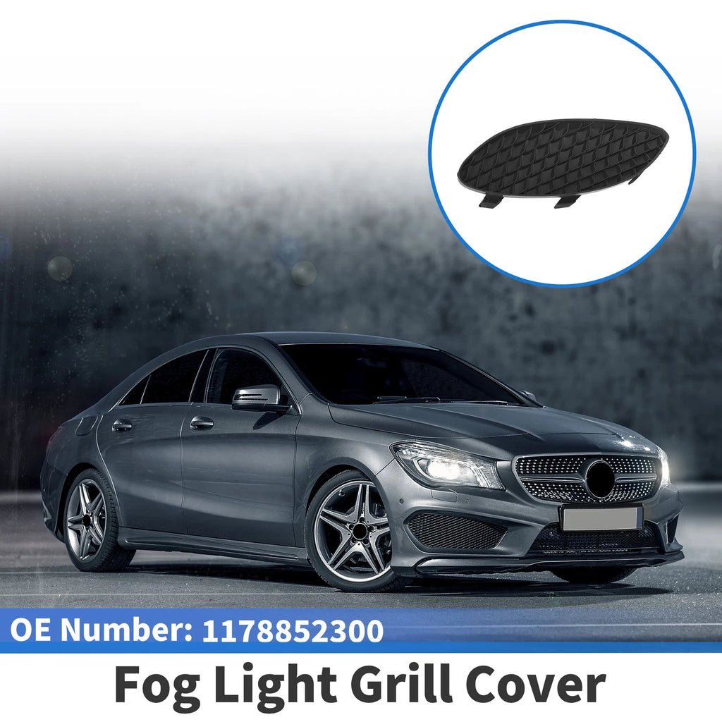 1 Pc Fog Light Grill for Mercedes-Benz CLA250 (2014–2019) No.1178852300 Black
