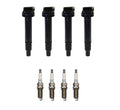 Set of 4 Ignition Coils & 4 Iridium Spark Plugs for 2.5 L4 (Denso)