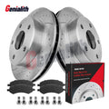 Set of 2 Front Disc Brake Rotors & Brake Pads for Dodge RAM Dakota (2005–2011)
