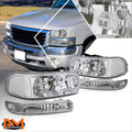 Set of 2 Chrome Side Step Nerf Bars for Silverado/Sierra Crew Cab (2007–2019)