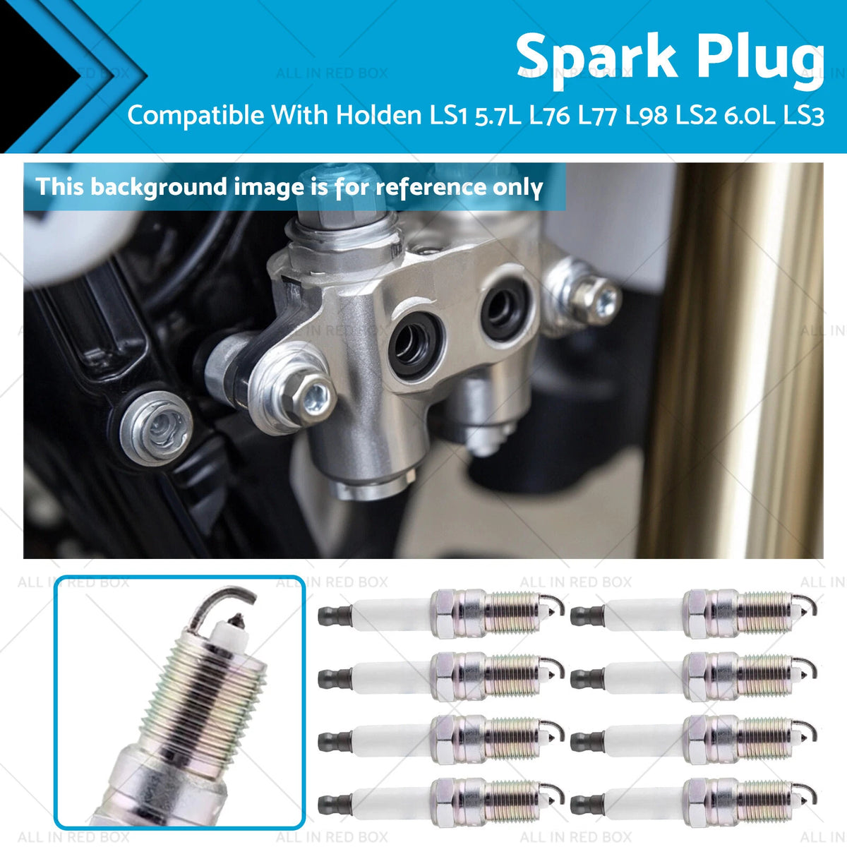 Set of 8 Ignition Spark Plugs for Holden LS3 6.2L (2010–2017) 12563707