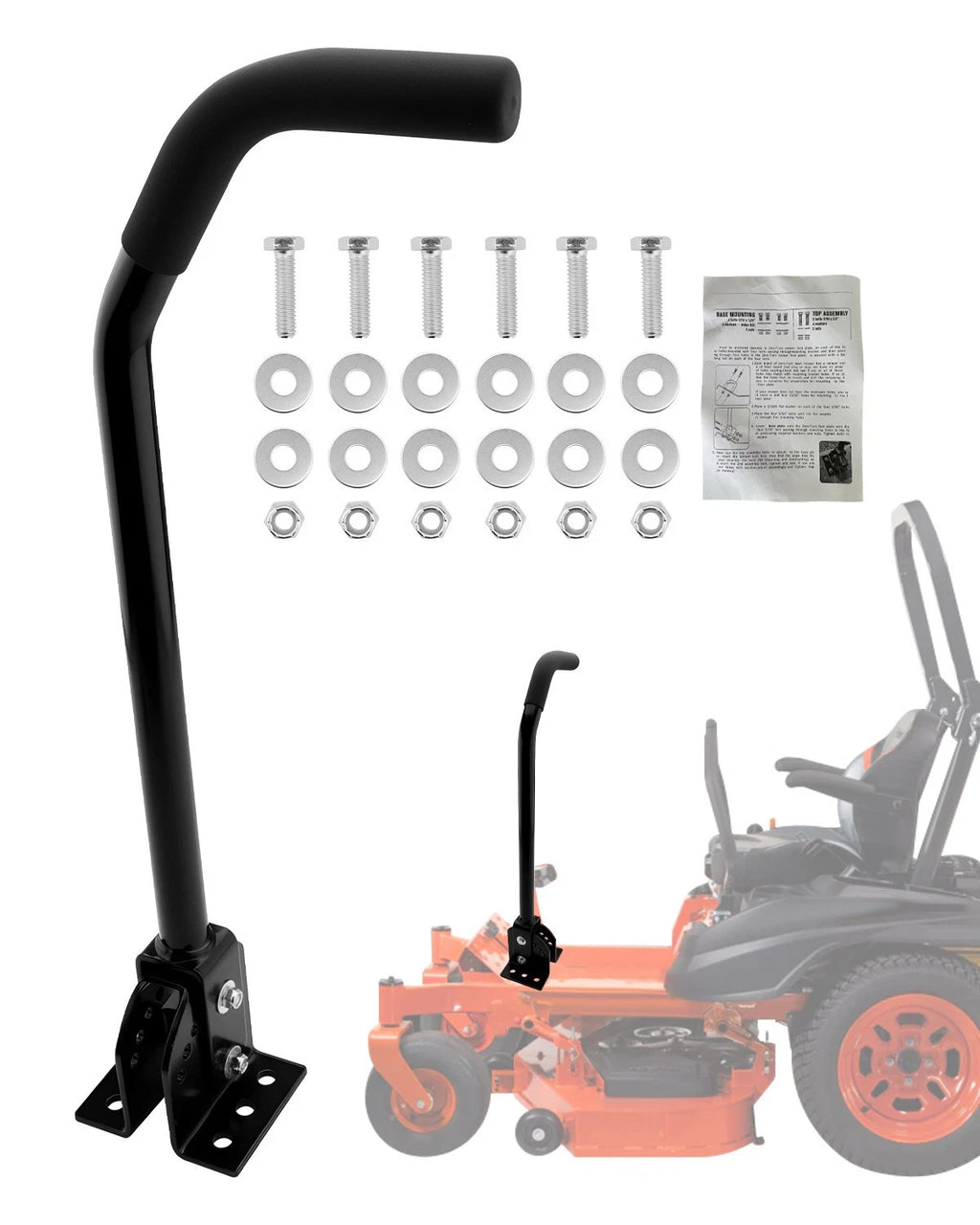 Adjustable Grab Bar Kit for Zero Turn Lawn Mower (Fits Most Models)