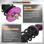 Coilovers for Honda Civic (1993–2000) Adjustable Height Shock Absorber Kits