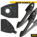 Door Handle Set of 2 for Ford Focus (2000–2007) w/Keyhole Smooth Black
