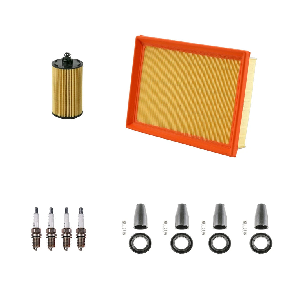 Tune Up Kit with 4 Spark Plugs & Coil Boots for Chevrolet Sonic (2012–2020)